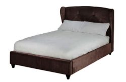 Heart of House Ariano Winged Double Bed Frame - Champagne